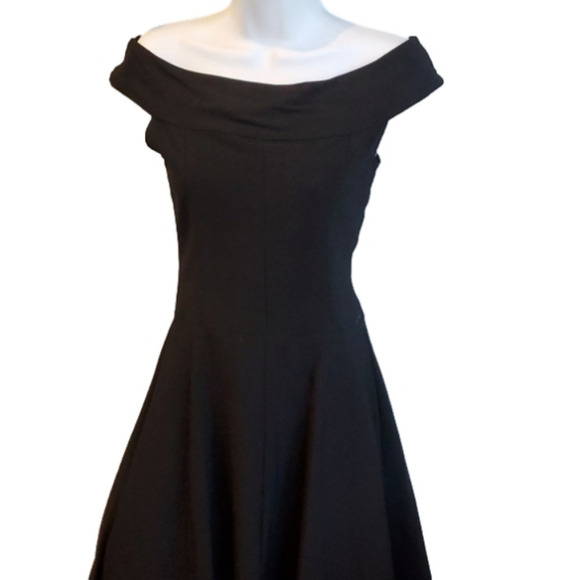 Ruby Rox, Beautiful Black Dress With Pink Ruffle Size 7 box 26 - Picture 1 of 4